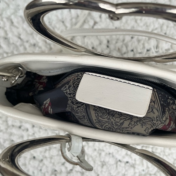 WHITE LEATHER BAG - Picture 6 of 7